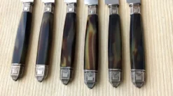 6 Couteaux de table vintage Pradel