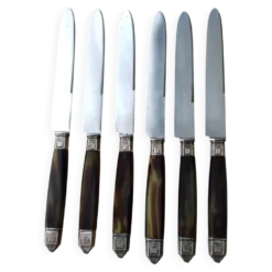 6 Couteaux de table vintage Pradel