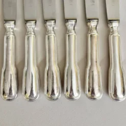 6 couteaux en inox vintage