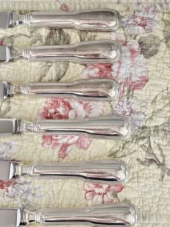 6 couteaux en inox vintage
