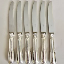 6 couteaux en inox vintage