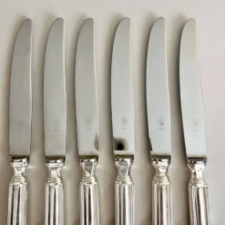 6 couteaux en inox vintage