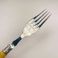 Couteaux et Fourchettes à Poisson en Argent Plaqué Ancien pour 12 personnes de Sheffield, Angleterre, années 1910, Ensemble de 24