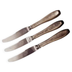 Couteaux à fruits du 19ème siècle de Fraget, Pologne, ensemble de 3