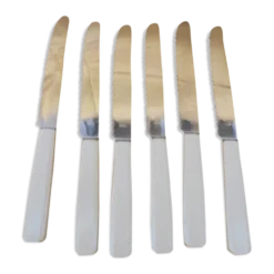 6 couteaux vintage manche bakélite