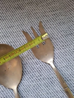 Couvert en laiton doré bambou vintage
