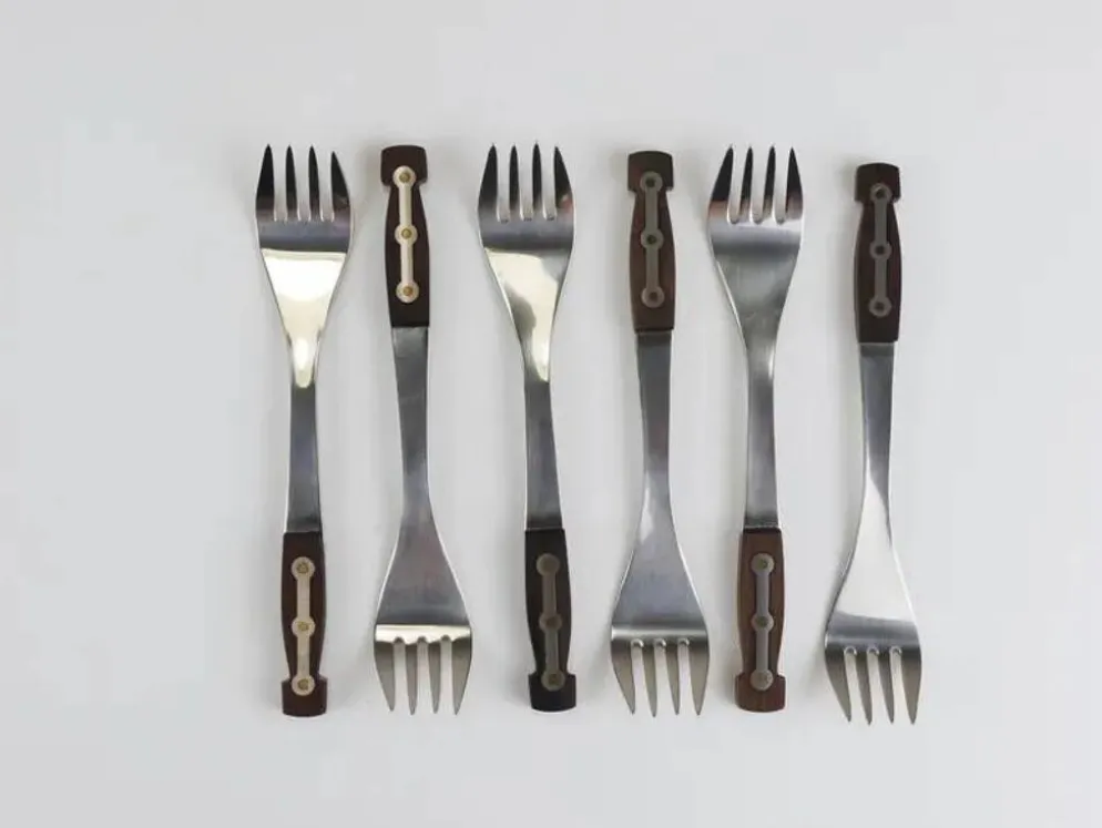 Couverts Amboss 1050 non utilisés, 32 pièces / 6 personnes, Autriche, années 1950