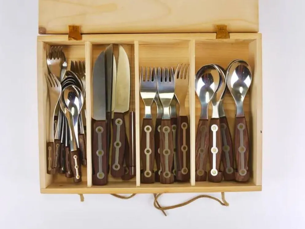 Couverts Amboss 1050 non utilisés, 32 pièces / 6 personnes, Autriche, années 1950