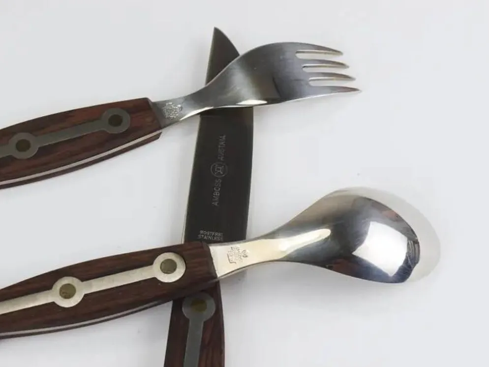 Couverts Amboss 1050 non utilisés, 32 pièces / 6 personnes, Autriche, années 1950