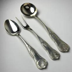 Couverts anciens en argent, Italie, années 1960, ensemble de 51