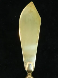 Couverts de service a gateaux en argent minerve fourré art deco