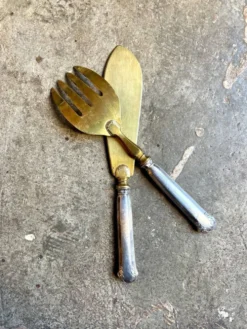 Couverts de service en argent et vermeil
