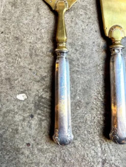Couverts de service en argent et vermeil