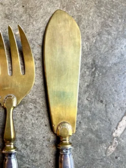 Couverts de service en argent et vermeil