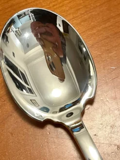 Couverts de service à salade modèle Diamant Christofle Alfenide
