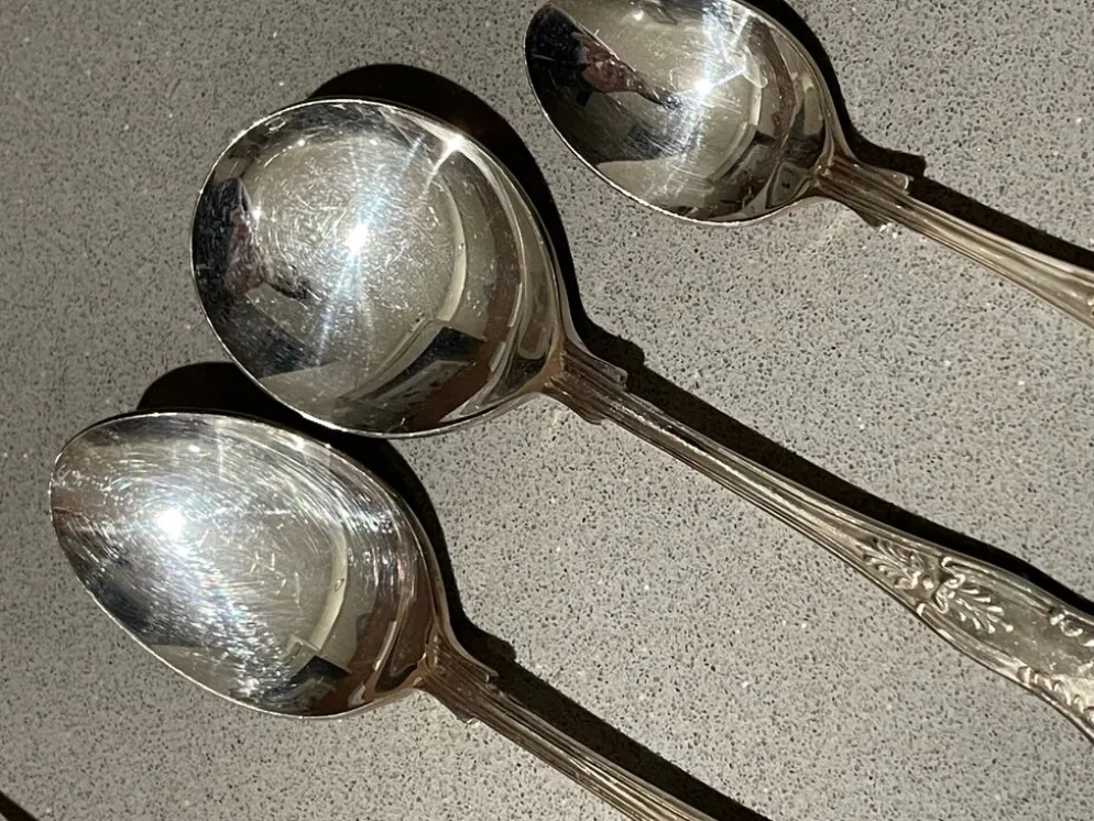 Couverts de table (couteau et fourchette) en métal argenté, ensemble de 37 pièces, Angleterre, vintage Art Déco