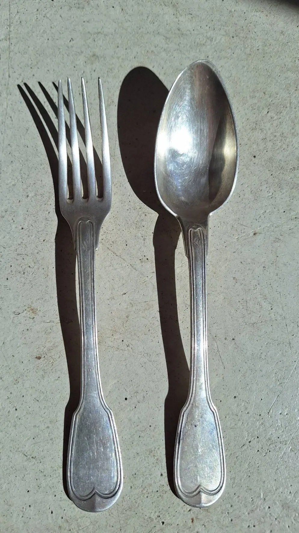 Couverts de table en argent massif Nicolas Pierre Béguin (1840/50)