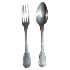 Couverts de table en argent massif Nicolas Pierre Béguin (1840/50)