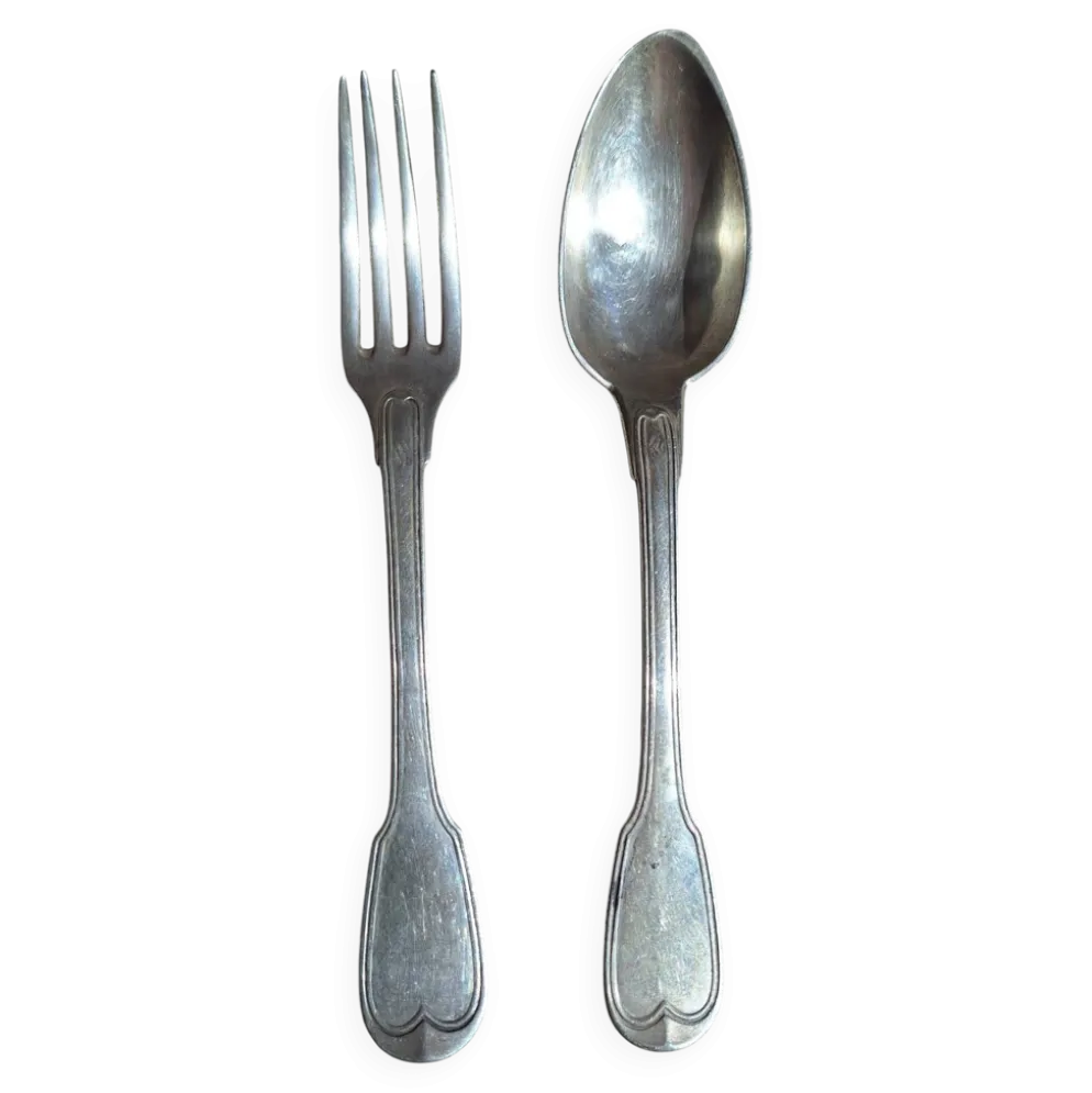 Couverts de table en argent massif Nicolas Pierre Béguin (1840/50)