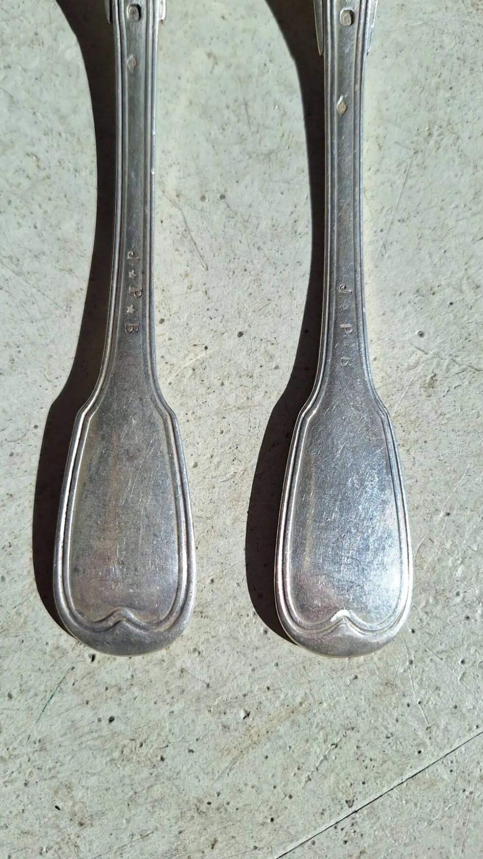 Couverts de table en argent massif Nicolas Pierre Béguin (1840/50)