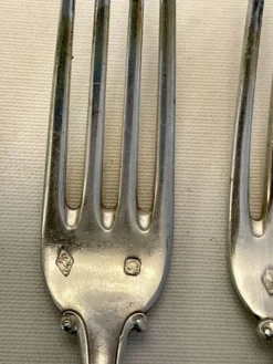 12 couverts en argent Alphonse Debain avec son écrin