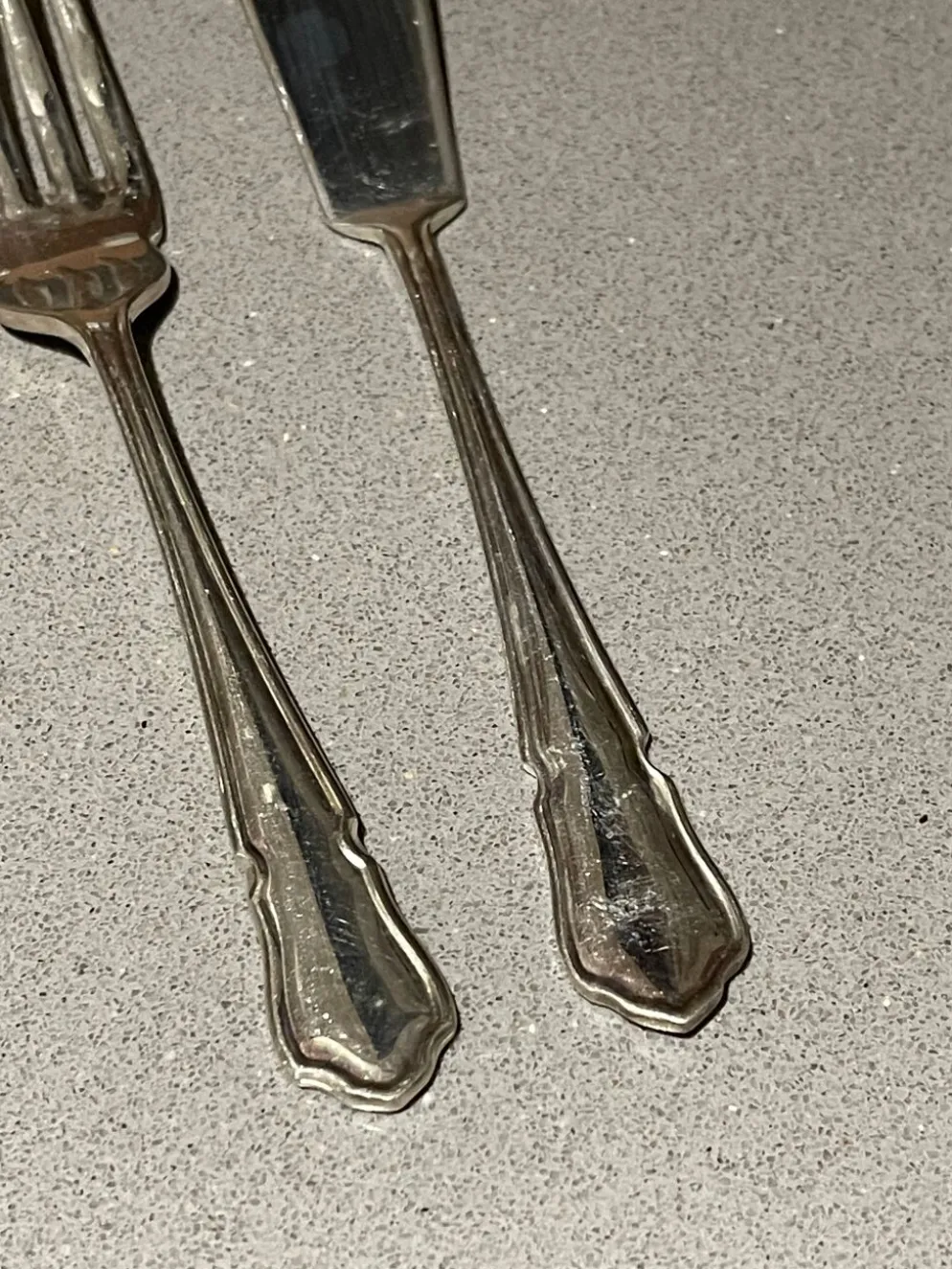 Couverts en argent massif, ensemble de couteaux et fourchettes, 37 Angleterre, antique Art Déco