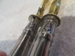 Couvert à servir la glace argent 950 et métal doré st LXVI et art nouveau