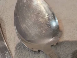 Couvert à servir la glace 2p métal argenté orfèvre Christofle vendome