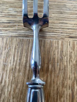 Couverts à gigot métal argenté art deco