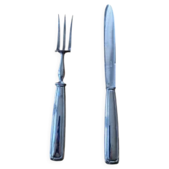 Couverts à gigot métal argenté art deco