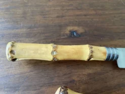 Couverts manches bambou vintage