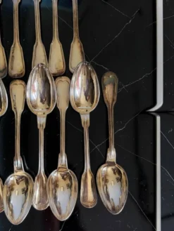 25 couverts métal argenté 
