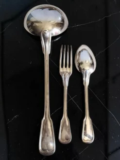 25 couverts métal argenté 