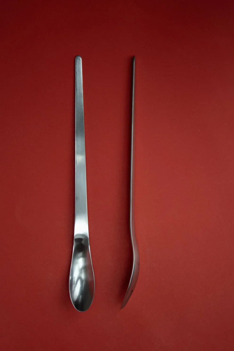 Couverts à salade AJ dessinés par Arne Jacobsen édition Georg Jensen, 1957