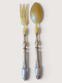 Couverts à salade en argent