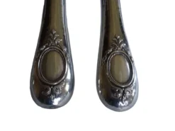 Couverts à salade en argent et corne