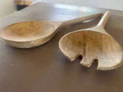 Couverts à salade en bois