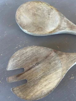 Couverts à salade en bois