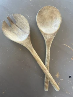 Couverts à salade en bois