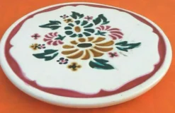 Céramique années 50 grand dessous de plat
