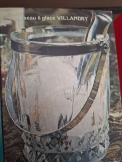 Cristal d'Arques Vallandry Seau à glaçons neuf dans son emballage 1980