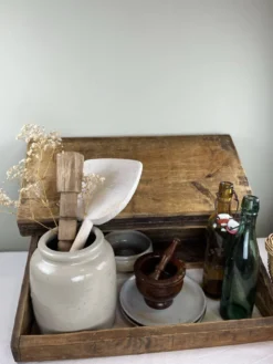 Écritoire ancien en bois massif
