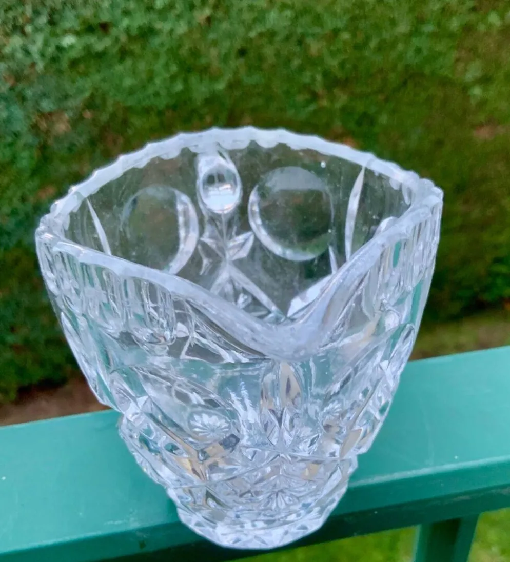 Crémier en cristal taillé artisanal - Charme vintage