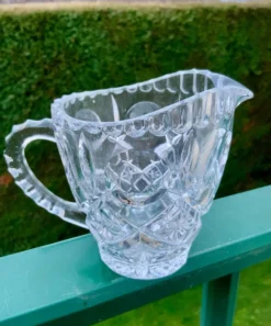 Crémier en cristal taillé artisanal - Charme vintage