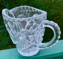 Crémier en cristal taillé artisanal - Charme vintage