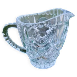 Crémier en cristal taillé artisanal - Charme vintage