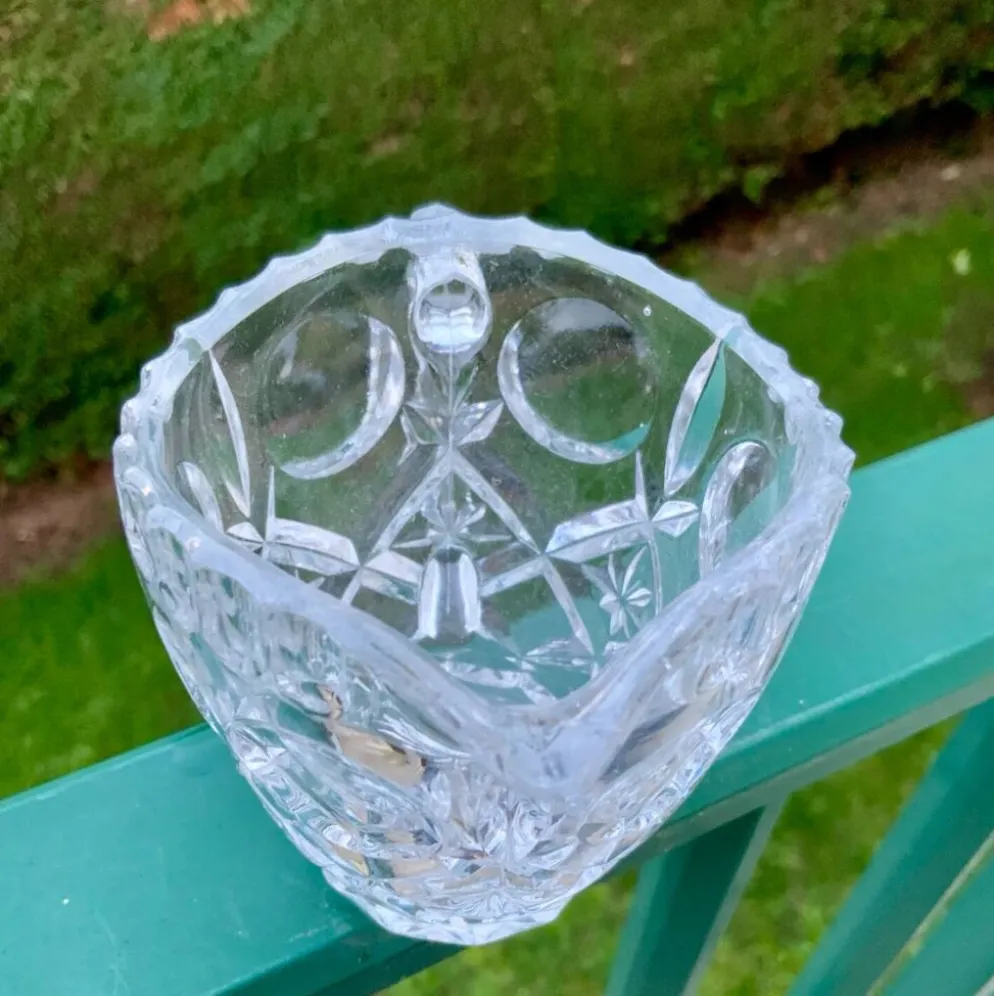 Crémier en cristal taillé artisanal - Charme vintage