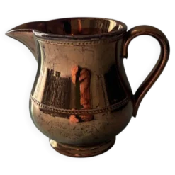 Crémier en porcelaine mordorée