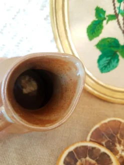 Crémier pot à lait en grès de Brenne