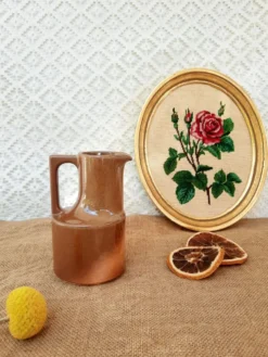 Crémier pot à lait en grès de Brenne